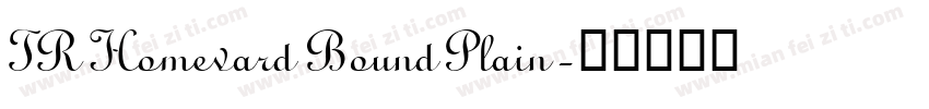 TR Homevard Bound Plain字体转换